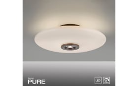 LED-Deckenleuchte Pure-Vitrum, dunkelbraun, inkl. Dimmfunktion