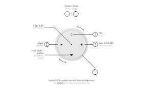 LED-Pendelleuchte Pure-Loop, schwarz, inkl. CCT und Memory Funktion