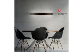 LED-Pendelleuchte Pure-Loop, schwarz, inkl. CCT und Memory Funktion