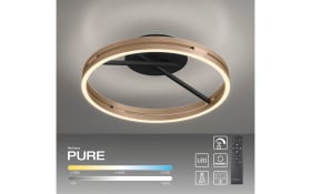 LED-Deckenleuchte Pure-Loop, schwarz, inkl. CCT und Memory Funktion