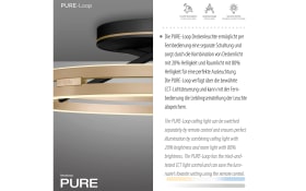 LED-Deckenleuchte Pure-Loop, schwarz, inkl. CCT und Memory Funktion