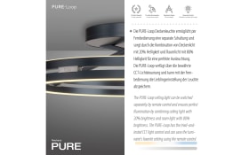 LED-Deckenleuchte Pure-Loop, anthrazit, inkl. CCT und Memory Funktion