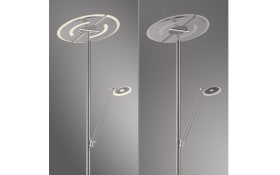 LED-Standleuchte Mondo Rimo, stahl, inkl. CCT und Memoryfunktion