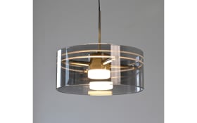 LED-Pendelleuchte Mondo Karena, stahlfarbig, 1-flammig, inkl. Memoryfunktion