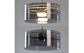 LED-Pendelleuchte Mondo Karena, stahlfarbig, 1-flammig, inkl. Memoryfunktion