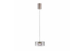 LED-Pendelleuchte Mondo Karena, stahlfarbig, 1-flammig, inkl. Memoryfunktion