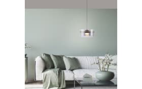 LED-Pendelleuchte Mondo Karena, stahlfarbig, 1-flammig, inkl. Memoryfunktion
