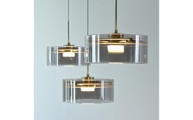 LED-Pendelleuchte Mondo Karena, stahlfarbig, 3-flammig, inkl. Memoryfunktion