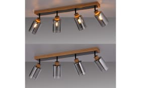 Deckenleuchte Monika, holz, 4-flammig