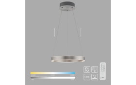 LED-Pendelleuchte Anillo, stahl, inkl. CCT und Memoryfunktion