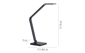 LED-Tischleuchte  Samsky, grau, inkl. CCT Funktion