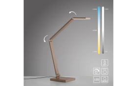 LED-Tischleuchte  Samsky, bronze, inkl. CCT Funktion