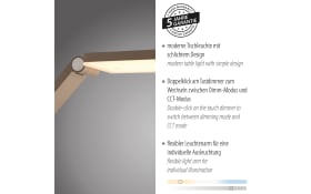 LED-Tischleuchte  Samsky, bronze, inkl. CCT Funktion