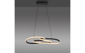 LED-Pendelleuchte Twist, schwarz, inkl. Memoryfunktion