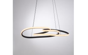 LED-Pendelleuchte Twist, schwarz, inkl. Memoryfunktion
