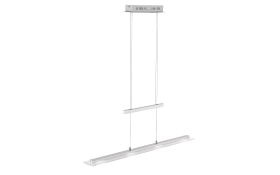 LED-Pendelleuchte Tenso, nickel matt, 64 cm