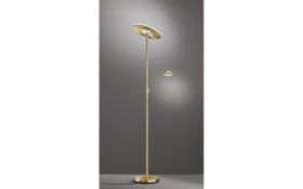 LED-Standleuchte Dent CCT, messing, 180 cm