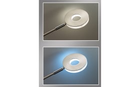 LED-Standleuchte Dent CCT, nickel matt, 180 cm