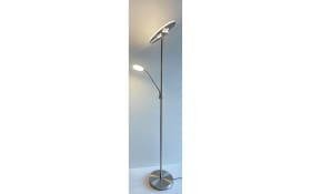 LED-Standleuchte Dent CCT, nickel matt, 180 cm