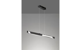 LED-Pendelleuchte Bridge, schwarz/weiß, 95 cm