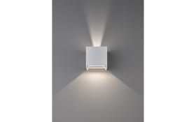LED-Wandleuchte Wall IP44, weiß matt, 10 cm