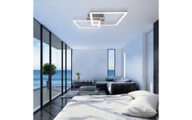 LED-Deckenleuchte, silberfarbig, 62 cm