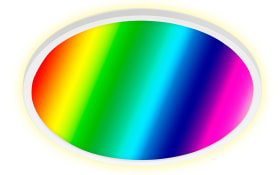 LED-Deckenleuchte Slim RGB, weiß, 42 cm