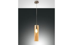 Pendelleuchte Sintesi, amber, 1-flammig, 50 cm
