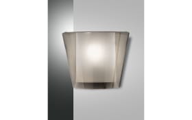 Wandleuchte Viki, grau transparent, 24 cm