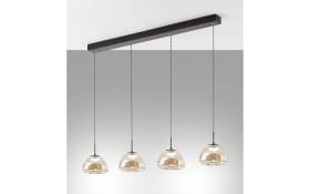 LED-Pendelleuchte Lucille, cognac, 4-flammig, inkl. CCT Funktion