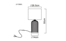 Tischleuchte Sofia, blassgrün