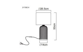 Tischleuchte Sofia, beige