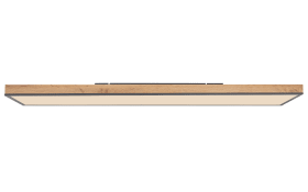 LED-Deckenleuchte CCT Doro, holz/graphit, 120 cm