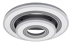 LED-Deckenleuchte CCT Jacky, schwarz/weiß, 50 cm