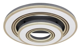 LED-Deckenleuchte CCT Jacky, schwarz/weiß, 50 cm