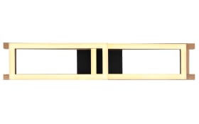 LED-Deckenleuchte Illa, holz/schwarz, 69 cm