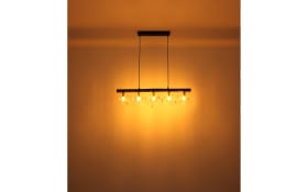 Pendelleuchte Kira I, schwarz/goldfarbig, 90 cm