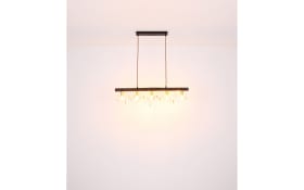 Pendelleuchte Kira I, schwarz/goldfarbig, 90 cm