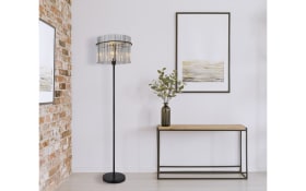 Standleuchte Gorley, schwarz, 152 cm