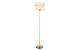 Standleuchte Gorley, goldfarbig, 152 cm