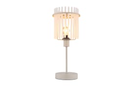 Tischleuchte Gorley, beige, 37,5 cm