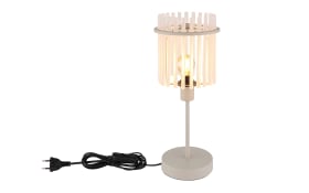 Tischleuchte Gorley, beige, 37,5 cm