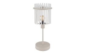 Tischleuchte Gorley, beige, 37,5 cm