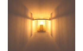 Wandleuchte Gorley, beige