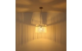 Pendelleuchte Gorley, beige, 1-flammig, 40 cm