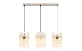 Pendelleuchte Gorley, beige, 80 cm