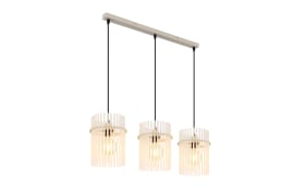 Pendelleuchte Gorley, beige, 80 cm