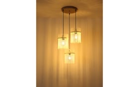 Pendelleuchte Gorley, beige, 47 cm