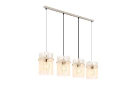 Pendelleuchte Gorley, beige, 4-flammig, 110 cm