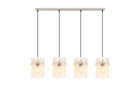 Pendelleuchte Gorley, beige, 4-flammig, 110 cm